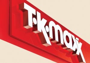 Shopfront signage | T.K. MAXX Signage Supplier